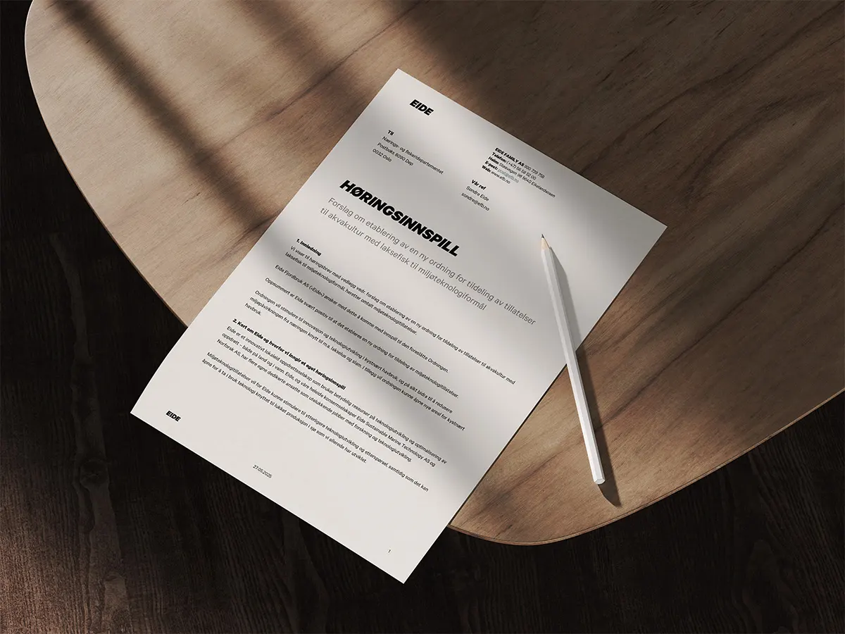 Mockup av brev